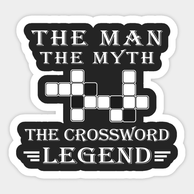 The Crossword Legend Sticker by Nuijiala